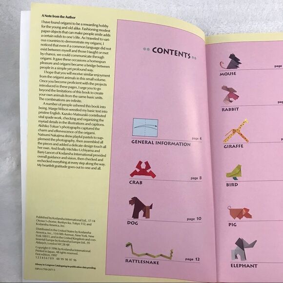 **Book** Animal Orgami by Yoshio Sato - Picture 6 of 7